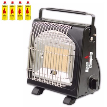 PIECYK PROMIENNIK NAMIOTOWY 1,7kw 2w1+ 4 KARTUSZE