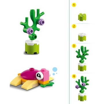 LEGO Classic 11018 Ocean Fun Корабль Подводная лодка Самолет Кит