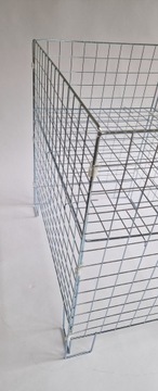 ТОРГОВАЯ КОРЗИНА загрузочная корзина 80х80см серебро - оцинкованная СКЛАДНАЯ КОРЗИНА