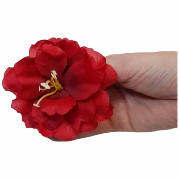 Головка изделия искусственные цветы гибискус РОЗОВАЯ Китайская роза 9 см