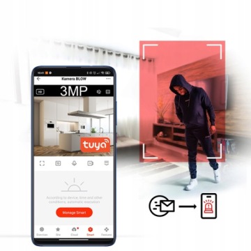 WIFI КАМЕРА ВНУТРЕННЯЯ ВРАЩАЮЩАЯСЯ ЛАМПА E27 РЕЗЬБА IP 3MP МОНИТОРИНГ TUYA