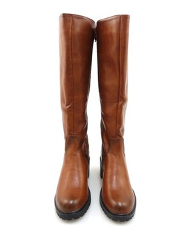 ЖЕНСКИЕ КОРИЧНЕВЫЕ БОТИНКИ ИЗ ЭКО-КОЖИ НА ТУФЛЕ НА ПЛАТФОРМЕ 37