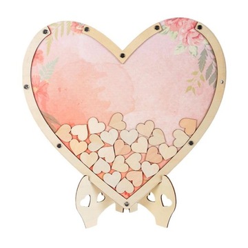 Гостевая книга на свадьбу Уникальная книга для особых свадебных мероприятий Розовое сердце