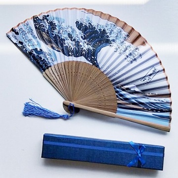 Ladies Vintage Folding Bamboo Fan