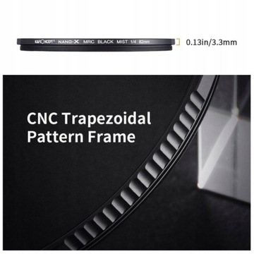 Диффузионный фильтр K&F Black Mist 1/4 NanoX 77 мм