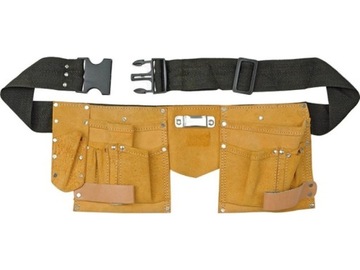 PAS MONTERSKI SKÓRZANY REGULOWANY 11 KIESZENI 7292