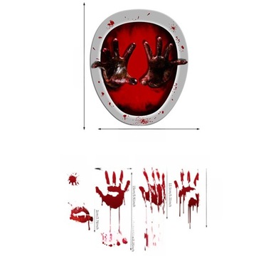 НАКЛЕЙКА НА ТУАЛЕТ НА ХЭЛЛОУИН 3D НАКЛЕЙКИ УКРАШЕНИЕ ДВЕРИ СИДЕНЬЯ