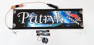 Tablice imienne LED 50x16 LED tir KOLOROWA ZESTAW