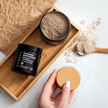 MAROKAŃSKA GLINKA CZERWONA RHASSOUL GHASSOUL EKO OCZYSZCZAJĄCA 100 G ECOSPA