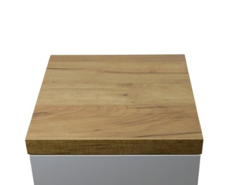 Szafka nocna JOY Dąb Craft + Biały Mat Gruby blat