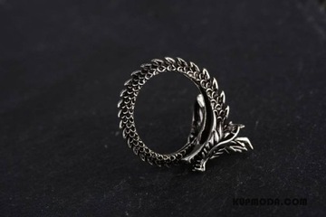 серебряное кольцо Когти Дракона Гот Рок Панк