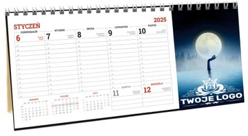 НАСТОЛЬНЫЙ КАЛЕНДАРЬ Pyramid 2025 Планировщик логотипов с ПРИНТОМ - 50 шт.