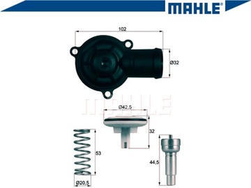 ТЕРМОСТАТ VW POLO 1.4 FSI (9N_)