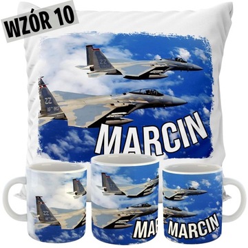 НАБОР КРУЖКА + ПОДУШКА ТАНК ТАКИ САМОЛЕТ САМОЛЕТ + ИМЕННЫЙ ПОДАРОК