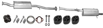 SUBARU FORESTER 2.0 2.5 05-08 TŁUMIKI KOMPLET