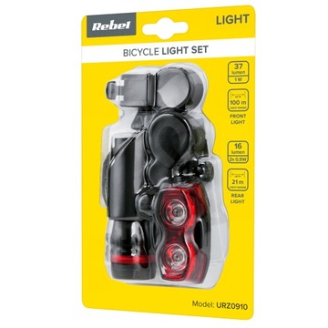 КОМПЛЕКТ ВЕЛОСИПЕДА ПЕРЕДНИЙ ФОНАР + ЗАДНИЙ ВЕЛОСИПЕДНЫЙ ФОНАРЬ
