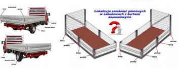 Вертикальный замок для алюминиевой стороны H400 P/L