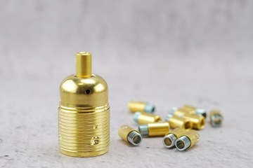 золотой металлический тросовый замок лофт-паук