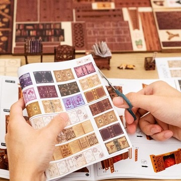 Миниатюрный домик Book Nook Атмосферный книжный магазин Cute Bee 3D книга