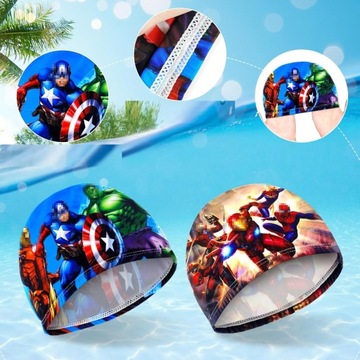 ДЕТСКИЕ ТКАНЕВЫЕ ШАПОЧКИ ДЛЯ ПЛАВАНИЯ MARTOON, НАБОР ИЗ 2 ШТ.