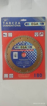 Tarcza diamentowa pełna 180 mm Master Ega