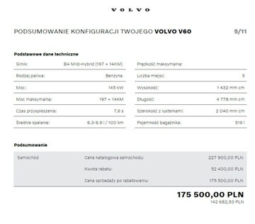 Volvo V60 II  2026 VOLVO V60 B4 PLUS BRIGHT, zdjęcie 13