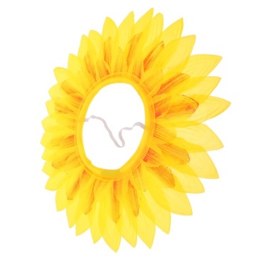 SŁONECZNIK NAGŁOWIE SŁONECZNIK NAKRYCIA GŁOWY REkwizyty PASEK KOSTIUM NAGŁOWISKO