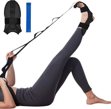 PAS DO JOGI TAŚMA DO ĆWICZEŃ ROZCIĄGANIA NÓG STRETCHINGU MOCNE STAWY YOGA