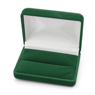 Zielone pudełko na kolczyki, pierścionki, spinki
