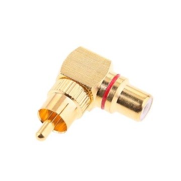 4 шт. позолоченные прямоугольные RCA штекер-мама