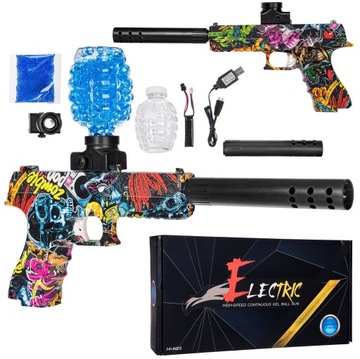 _KARABIN PISTOLET AUTOMAT KULKI ŻELOWE GLOCK AKU_