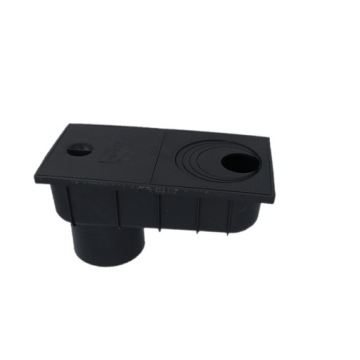 Отстойник желоба НИЖНИЙ слив fi 110 черный Люк Водосточные трубы