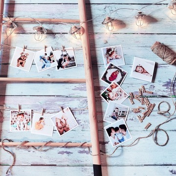 Foto odbitki zdjęć kwadrat 7,5 x 7,5 cm 48 sztuk wywoływanie wywołanie