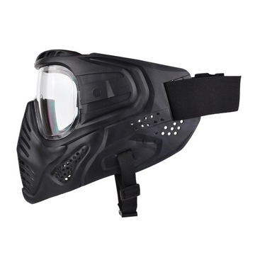 Taktyczna maska pełnotwarzowa unisex Respirator Okulary do jazdy konnej CS Przezroczyste soczewki