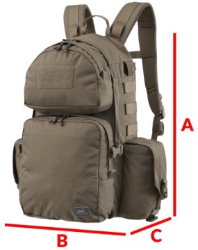 Рюкзак туристический тактический 22л AMBUSH HELIKON MOLLE Trekking RAL 7013