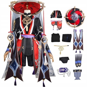 GenshinImpact Scaramouche Cosplay Kostium Czapkami