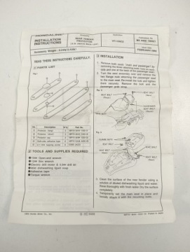 ЗАДНИЕ КРЫЛЬЯ HONDA VT 1100 SHADOW C2