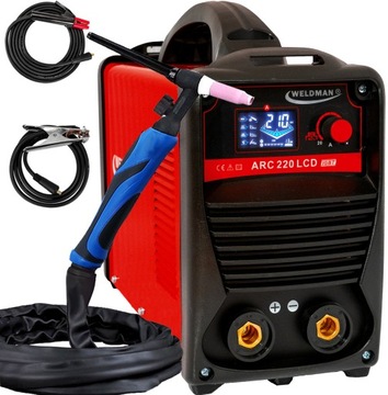 SPAWARKA WELDMAN ARC 220 LCD SYNERGIA VRD 230V MMA