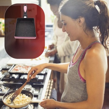 АЛЮМИНИЕВАЯ СКОВОРОДА, КВАДРАТНАЯ, СКОВОРОДА С АНТИПРИГАРНЫМ ПОКРЫТИЕМ, Сковорода для омлета