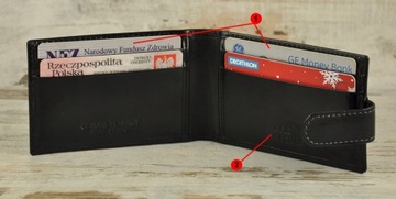 PREMIUM skórzane ETUI na KARTY dokumenty -ROVICKY- brown