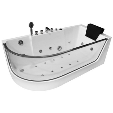 WANNA Z HYDROMASAŻEM ASYMETRYCZNA 170X80X59CM