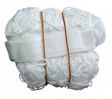 SIATKA DO SIATKÓWKI WZMOCNIONA TAŚMĄ Z 4 STRON 9,50 x 1M MECZOWA