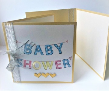 KARTKA Z ŻYCZENIAMI BABY SHOWER spersonalizowana
