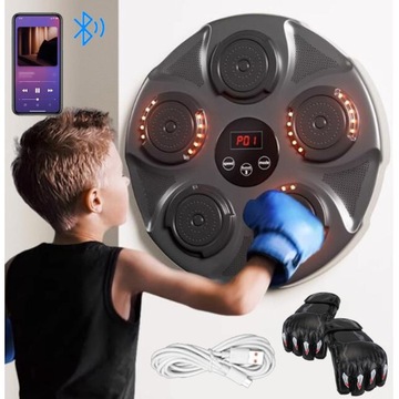 ТРЕНИРОВОЧНЫЙ БОКСЕРСКИЙ ЩИТ МУЗЫКАЛЬНЫЙ БОКС-МАШИНА BLUETOOTH ДЛЯ НАСТЕННОГО КОМПЛЕКТА