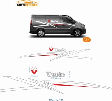 naklejka naklejki bus Renault Trafic