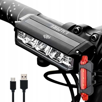 LAMPKA ROWEROWA LED PRZÓD MOCNA TYŁ