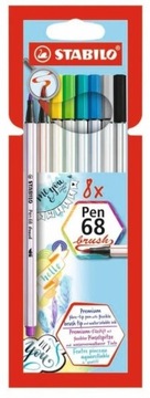 MARKER PEN 68 BRUSH 8SZT STABILO 568/08-21