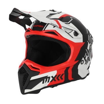 Kask ACERBIS MX PROFILE 22-06 biały/czerwony M biały/czerwony M