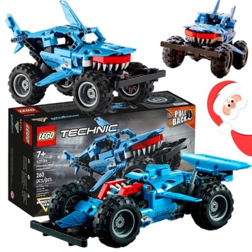 LEGO TECHNIC MONSTER JAM MEGALODON WYŚCIGÓWKA MONSTER TRUCK NAPĘDZANY AUTO