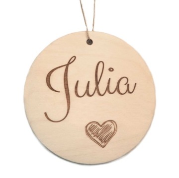 Табличка с именем ребенка для детской комнаты